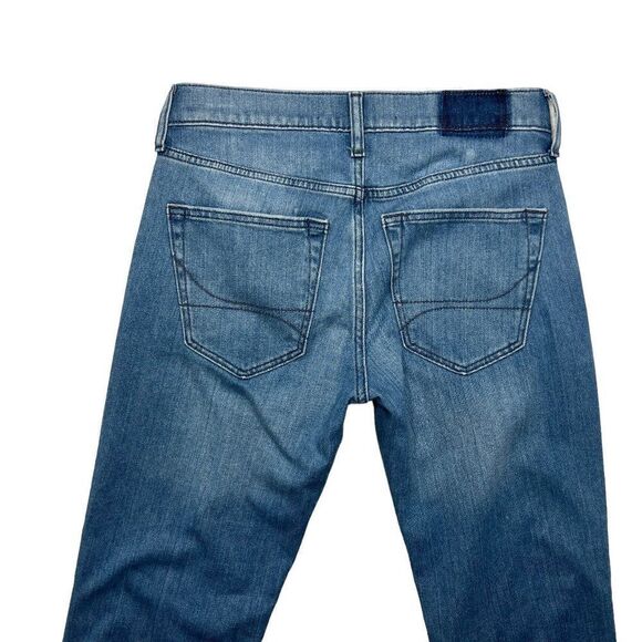 Hollister‎ Men's Slim Straight Epic Flex Light Wash Distressed Jeans - Picture 6 of 11